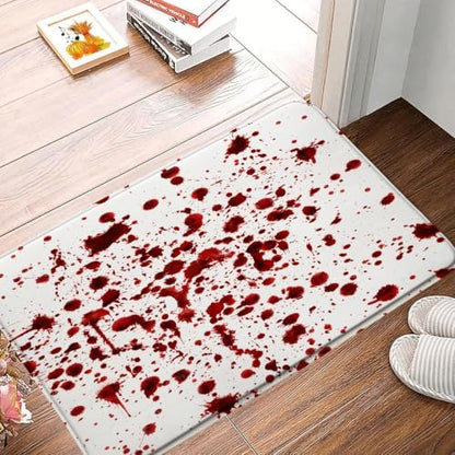Blood Halloween Bath Mat Horror Red Splash Ghost Bloody Spooky Scary Zombie by ZNLSU