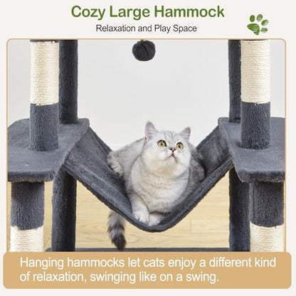 74in Cat Tree Tower for Indoor Cats - Image 4