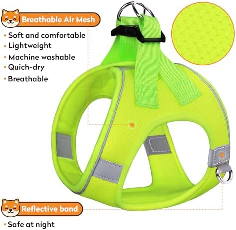 Dog Harness with Leash Set, No-Pull Step-in Reflective Pet Harness with 1 Leash - Image 4