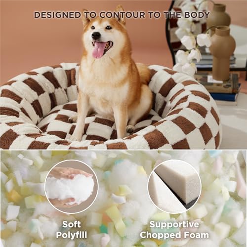 LE SURE Shown on TV Jacquard Donut Dog Beds Large Sized Dog - Image 4