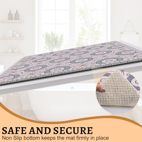 Square Non Slip Shower Mat, Loofah Shower Mats - Image 3
