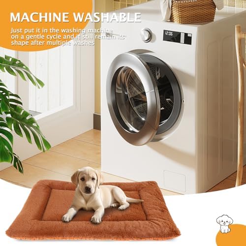 Reversible Dog Bed Mat with Plush and Corn Velvet, Soft Warm Pet Cushion - Image 6