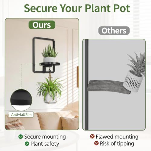 LASZOLA Plant Picture Frame Holder Shelf Wall - Image 5