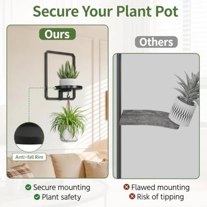 LASZOLA Plant Picture Frame Holder Shelf Wall - Image 5
