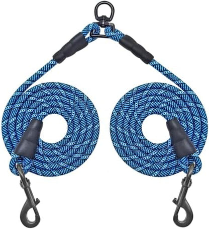 5 FT Double Dog Leash Coupler, Extension Rope by Mycicy