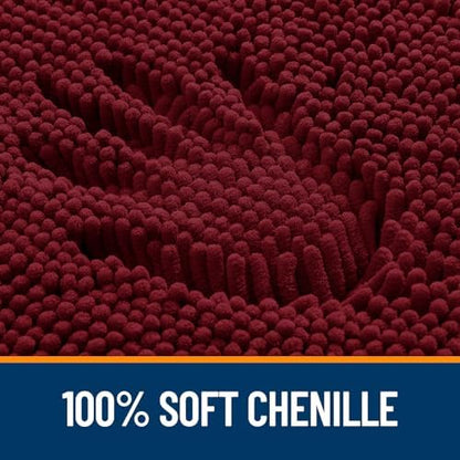 OLANLY Large Bathroom Rugs 40x32, Extra Soft Absorbent Chenille Bath Rugs - Image 3