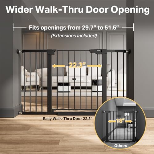 Cumbor 29.7-51.5 in Extra Wide Baby Gate - Image 2
