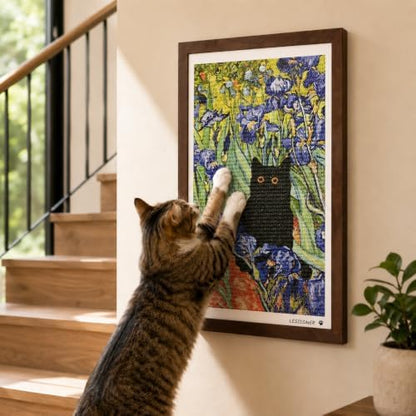 Wall Art Cat Scratcher, Framed Sisal Scratch Pad - Image 7