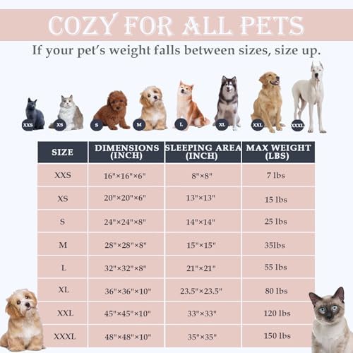 Washable Calming Dog & Cat Bed for Ultra Large Small Medium Size Pet - Image 4