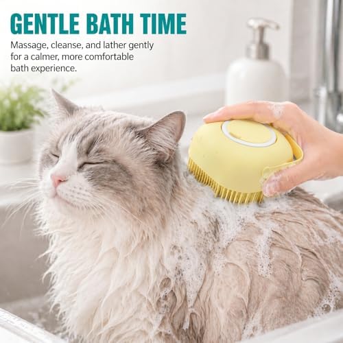 Soft Silicone Pet Bath Massage Brush - Image 6