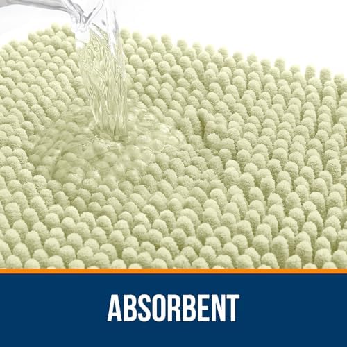 OLANLY Bathroom Rugs 36x24, Extra Soft Absorbent Chenille Bath Rugs - Image 4