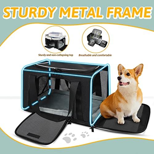 Petskd Small Pet Carrier 18" L x 11" W x 11" H Airline Approved - Image 6