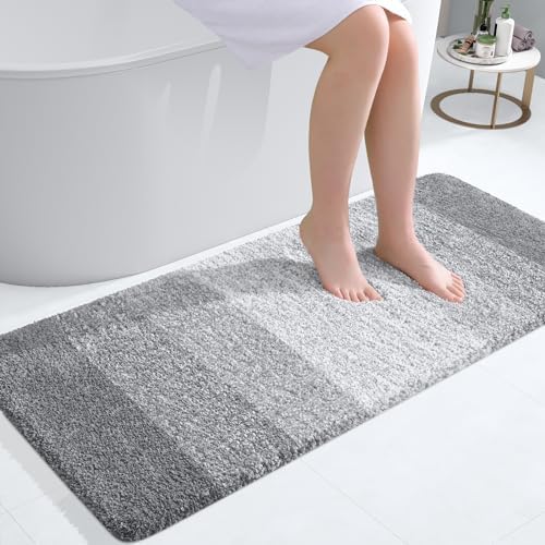 OLANLY Bathroom Runner Rug 47x20, Extra Soft Absorbent Microfiber Bath Rugs by OLANLY