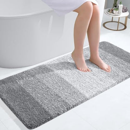 OLANLY Bathroom Runner Rug 47x20, Extra Soft Absorbent Microfiber Bath Rugs by OLANLY