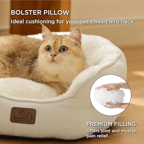 Bedsure Small Dog Bed Washable, Round Cat Beds - Image 2
