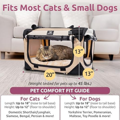 Cat & Dog Carrier, Fits Most Cats or Small Dog Comfortably - Image 3