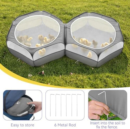Pawaboo Small Animals Playpen, Large Chick Brooder - Image 4