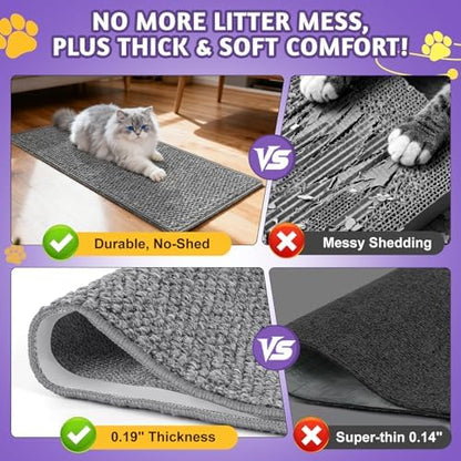 ENONCI Door Protector from Cat Scratching 19.6x7.8 Cat Wall Corner Scratcher - Image 4