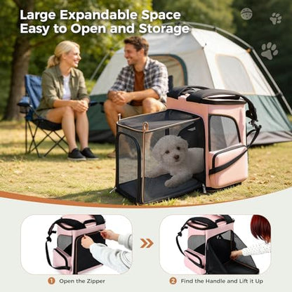 Lekereise Pet Carrier Backpack Expandable Cat Backpack Carrier - Image 6