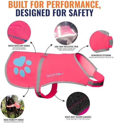 Reflective Dog Vest, Hi Vis Safety Gear - Image 3