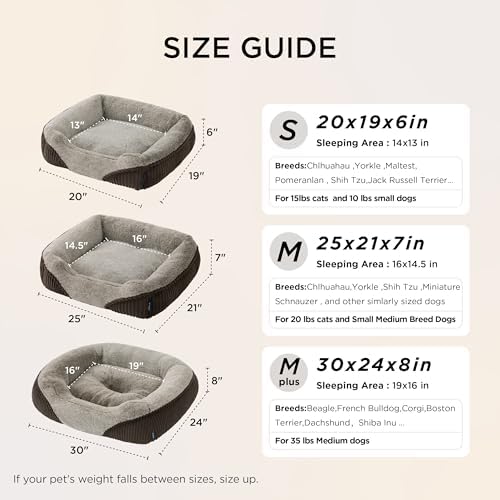 Bedsure Washable Dog Bed Medium Size Dog Rectangle Big Pet Bed - Image 6