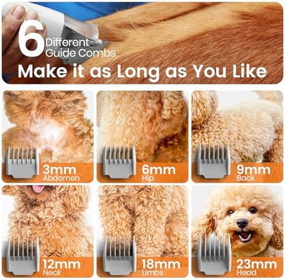 oneisall Dog Grooming Vacuum, 7 in 1 Grooming kit Tools - Image 5