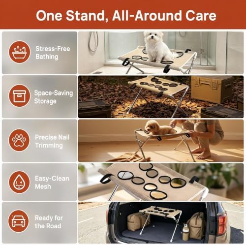 Dog Grooming Stand with Mesh - Image 5