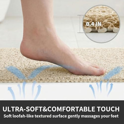 Shower Mat Non Slip, 16 x 24 Inch, Soft PVC Loofah Bath Mats - Image 3