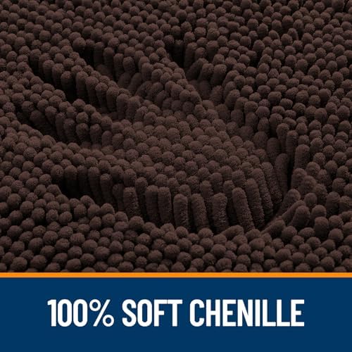 OLANLY Bathroom Runner Rugs 44x24, Extra Soft Absorbent Chenille Bath Rugs - Image 3