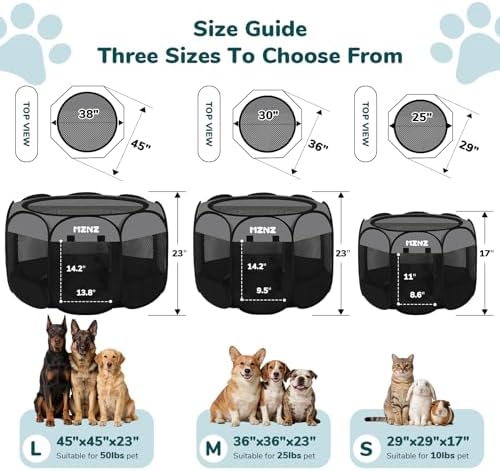 Dog Cat Small Animal Puppy Playpen Crate, Dark Grey - Image 2