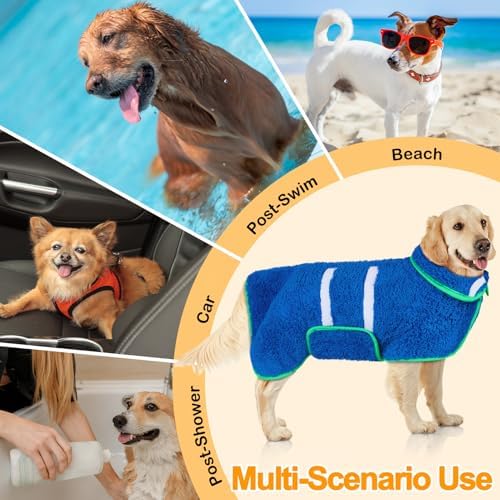 Unicorn Catcher Dog Bathrobe Super Absorbent Quick Drying Robe - Image 6