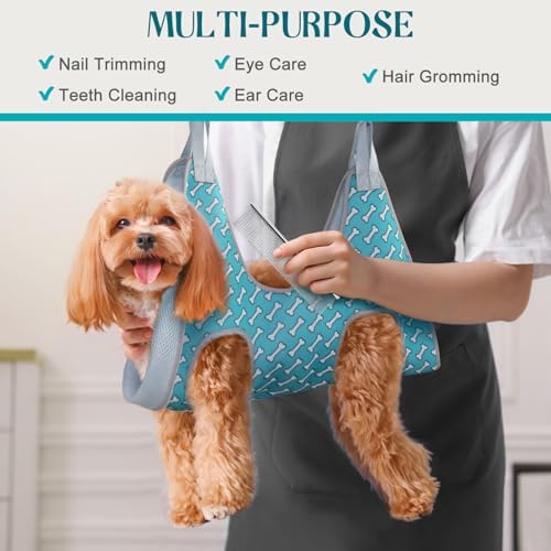 Supet Dog Grooming Hammock for Nail Trimming, Pet Grooming Hanging Harness - Image 2