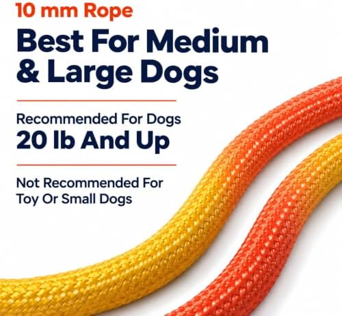 Hands Free Dog Leash, Double Handle Leash 5.5FT Yellow-Orange - Image 7