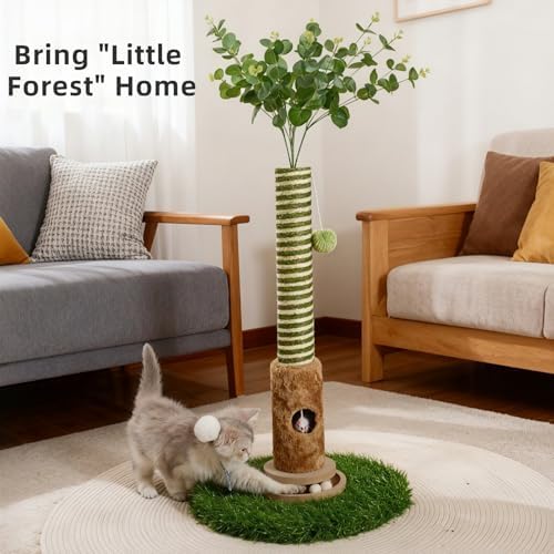 Cat Scratching Post, Two Tone Tall Sisal Scratch Pole - Image 4