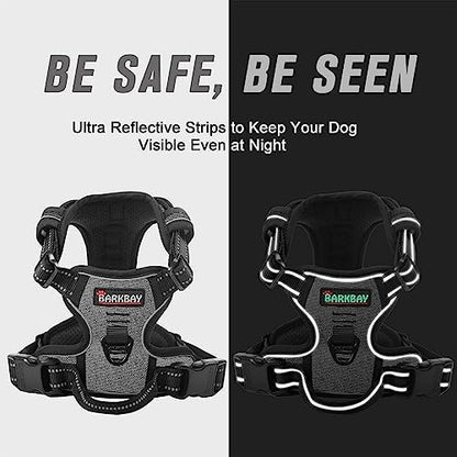 BARKBAY Dog Harness No Pull for Large Dogs Front Back Clips, Dog Vest - Image 5