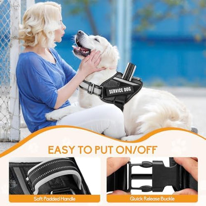 Service Dog Vest Harness and Leash Set, Animire in Training Dog Harness - Image 2