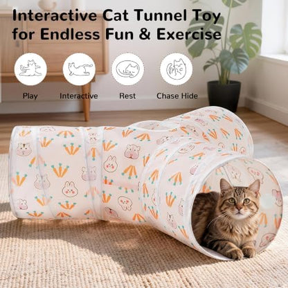 Tempcore Cat Tunnel, 3-Way Collapsible Toy - Image 4