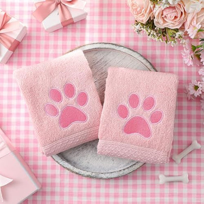 SmoothNovelty 2 Pcs Dog Paw Hand Towels - Image 4