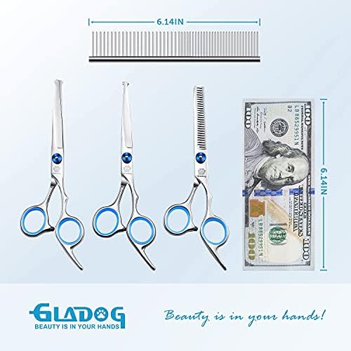 GLADOG Professional 5 in 1 Dog Grooming Scissors Set - Image 3
