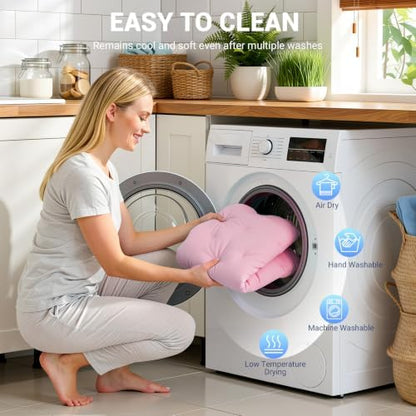 Q-Max>0.5 Dog Cooling Mat, Cloud Pink - Image 5