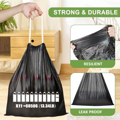 6 Gallon Trash Bags Drawstring - Image 5