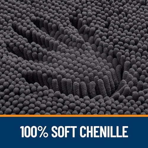 OLANLY Bathroom Rugs 36x24, Extra Soft Absorbent Chenille Bath Rugs - Image 3