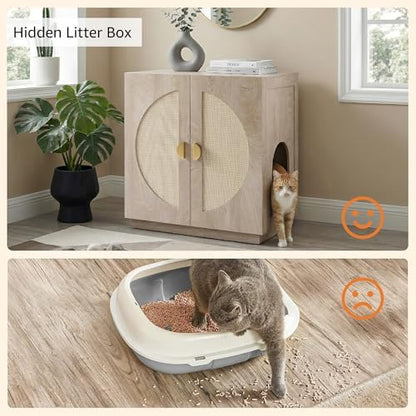 unipaws Tall Cat Litter Box Enclosure - Image 4