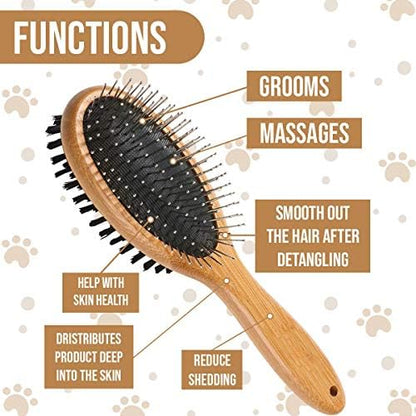 KylePet Dog Brush, Double Sided Pet Slicker Brush - Image 4
