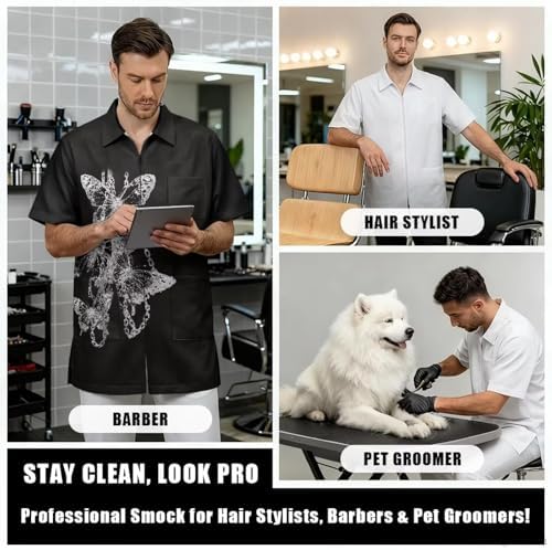 Men’s Pet Barber Jacket, Professional Design Water & Hair Proof - Image 5