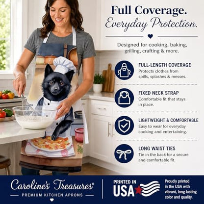 Caroline's Treasures Schipperke The Chef Apron Cooking Kitchen Server Baking - Image 4