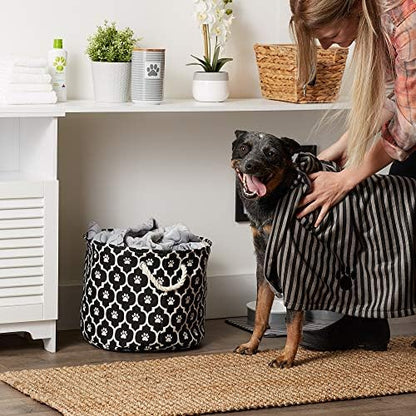 Bone Dry Pet Grooming Towel Collection Absorbent Microfiber X-Large, Striped - Image 5