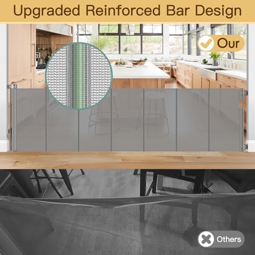 Reinforced 159 Inch Extra Wide Retractable Dog Gate - Image 3