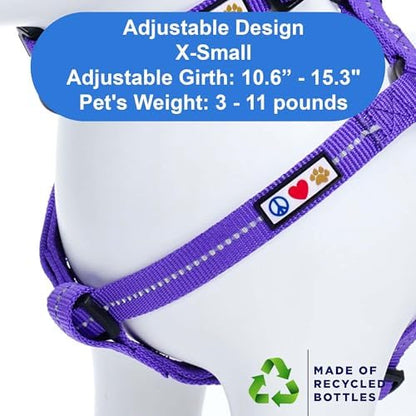Pawtitas Recycled Reflective Step-in Dog Harness – Adjustable No-Pull Vest - Image 3