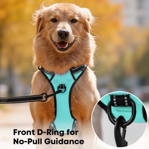 PoyPet No Pull Dog Harness Large, Reflective Vest - Image 2